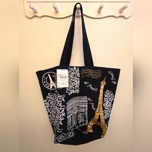 Stylish Black and Gold Tote Bag